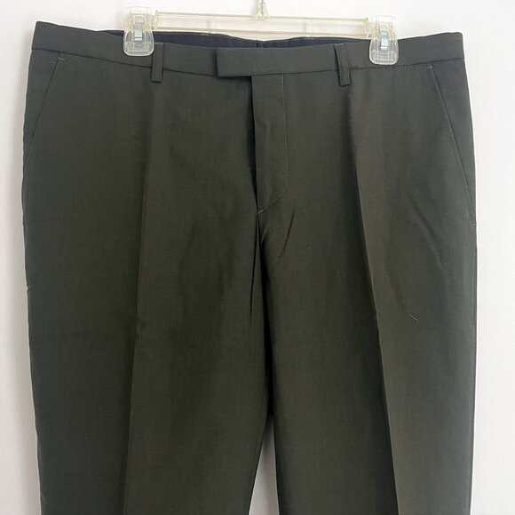 J Lindeberg Dark Gray Regular Fit Wool Dress Pants (36) - Picture 1 of 5